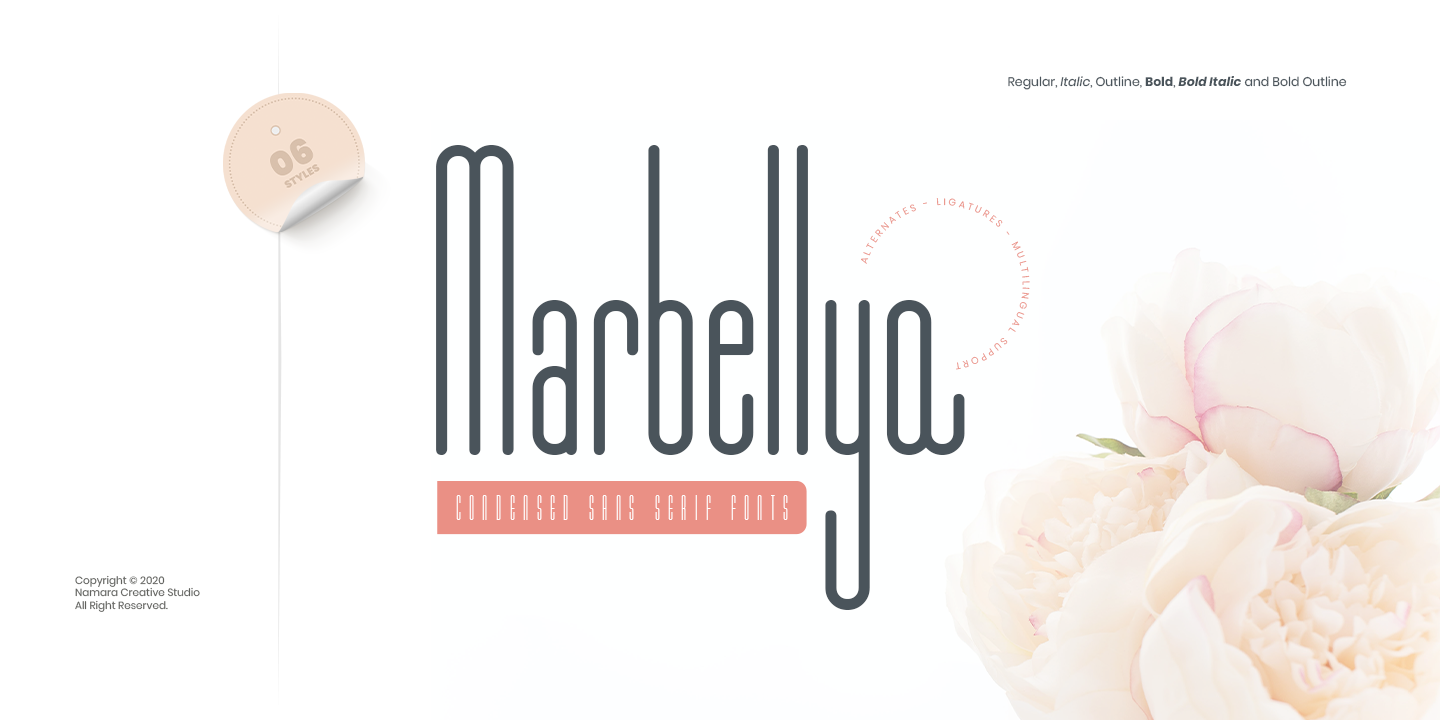 Przykładowa czcionka Marbellya #8